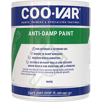Coo-Var Anti-Damp Matte White Paint 2.5L