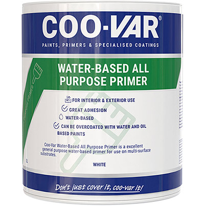 Coo-Var Matte White All-Purpose Primer Paint 2.5L