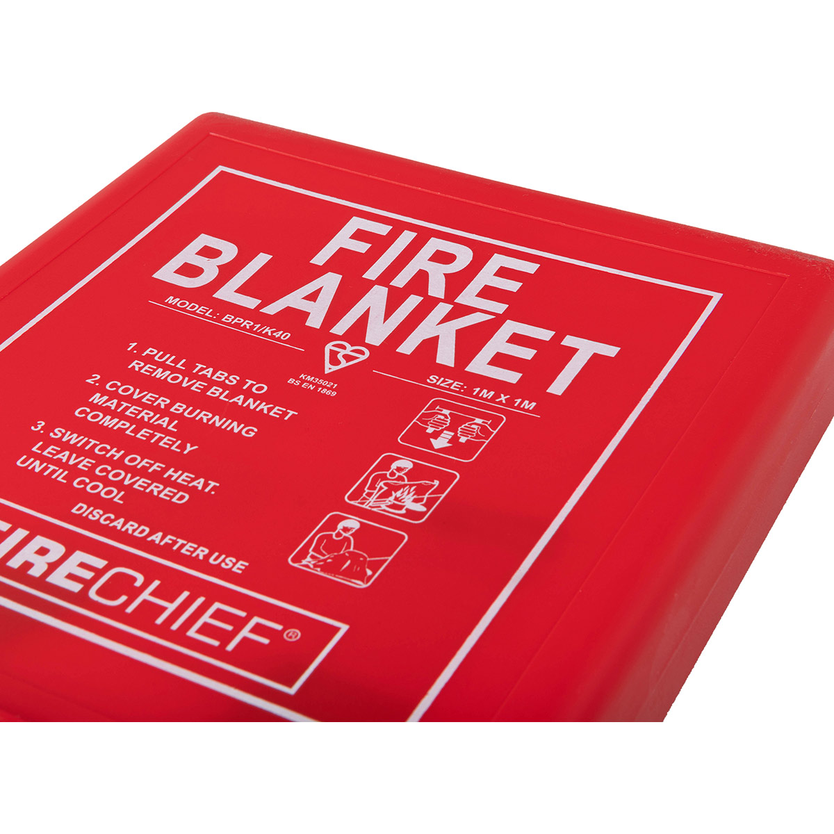 Firechief Fire Blanket 1m x 1m Firechief Fire Blankets Arco
