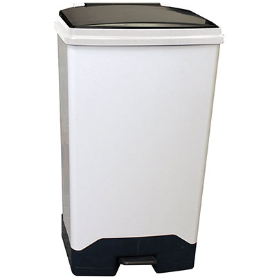 White/Black 70L Flame-Retardant Bin Bag Holder