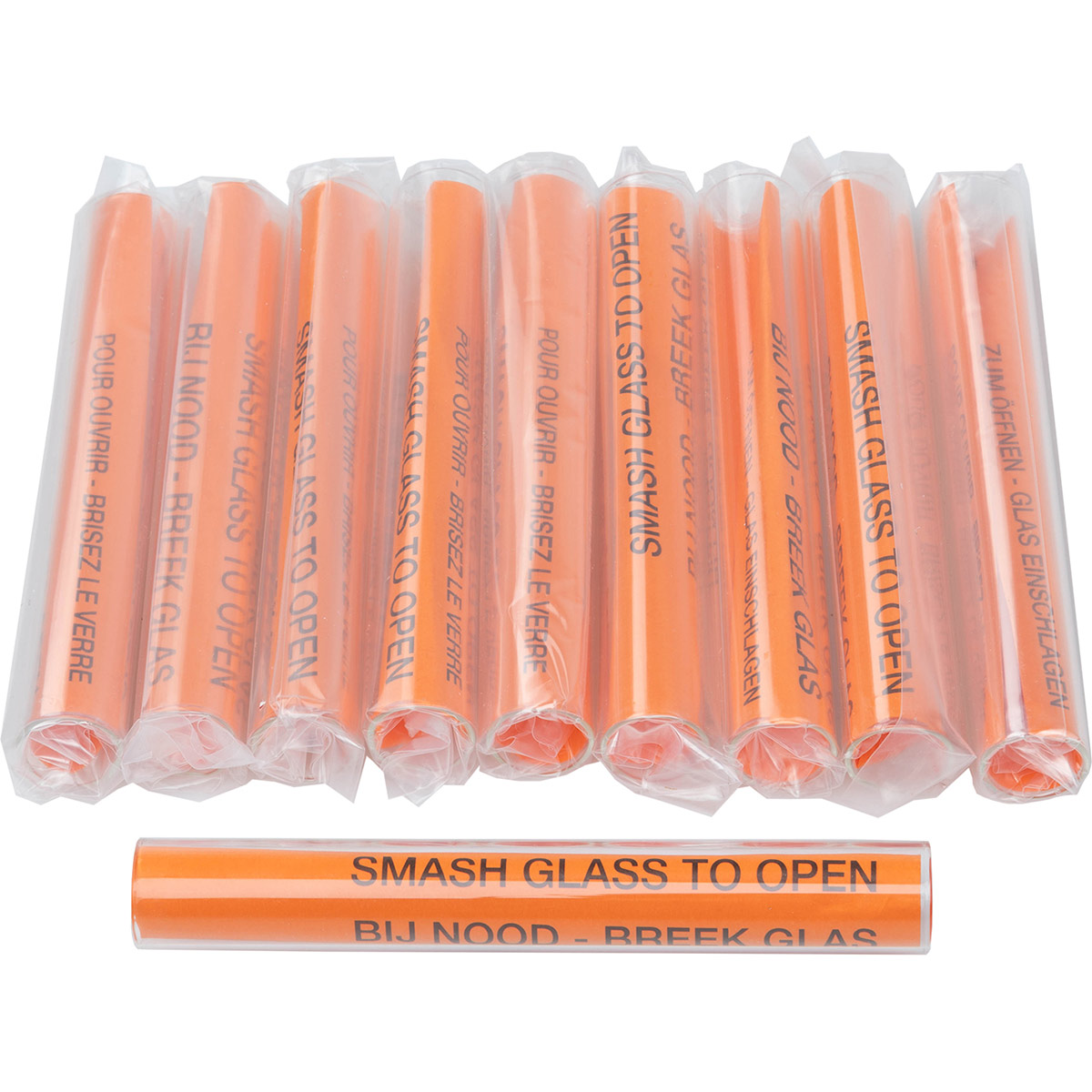 Firemark Emergency Exit Panic Bolt Glass Tube (Pack of 10) Not