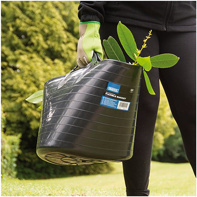 Draper Black 42L Multi-Purpose Flexible Bucket