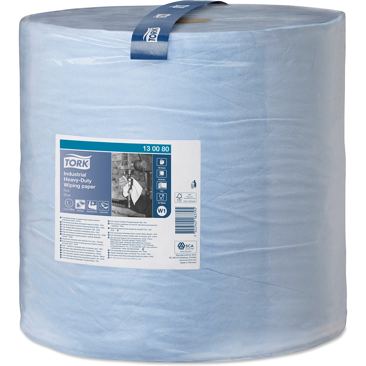 TORK Heavy-Duty Handtücher Blau - 2-lagig Professionell (2er Pack)