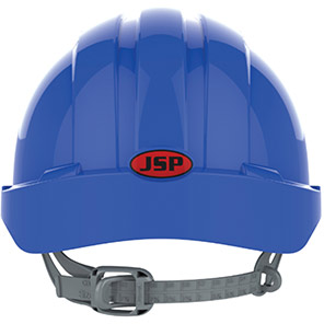 JSP EVO3 Blue Vented Slip-Ratchet Safety Helmet