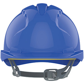 JSP EVO3 Blue Vented Slip-Ratchet Safety Helmet