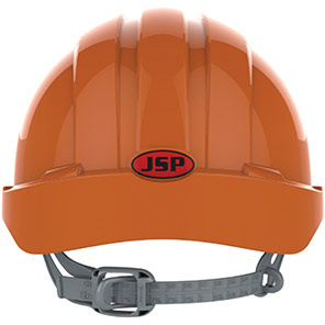 JSP EVO3 Orange Vented Slip-Ratchet Safety Helmet