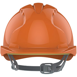 JSP EVO3 Orange Vented Slip-Ratchet Safety Helmet