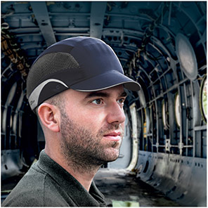 JSP Hardcap Aerolite Navy Micro-Peak Bump Cap