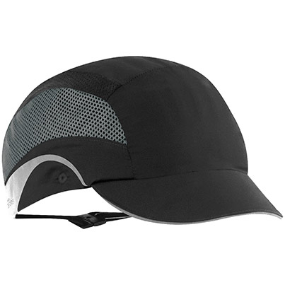 JSP Hardcap Aerolite Black Short-Peak Bump Cap