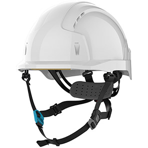 JSP EVOLite Skyworker White Vented Wheel-Ratchet Safety Helmet