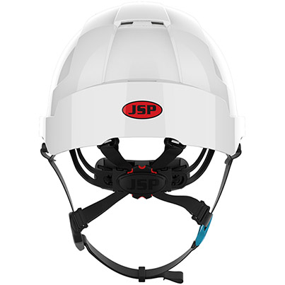 JSP EVOLite Skyworker White Vented Wheel-Ratchet Safety Helmet