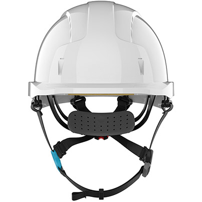 JSP EVOLite Skyworker White Vented Wheel-Ratchet Safety Helmet