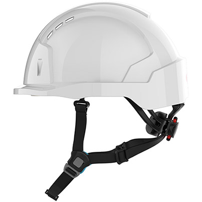 JSP EVOLite Skyworker White Vented Wheel-Ratchet Safety Helmet