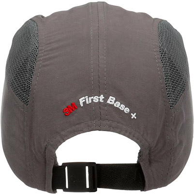 3M First Base + Grey Reduced-Peak Bump Cap