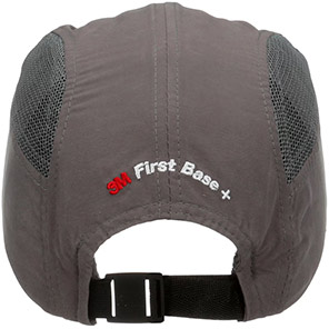 3M First Base + Grey Reduced-Peak Bump Cap