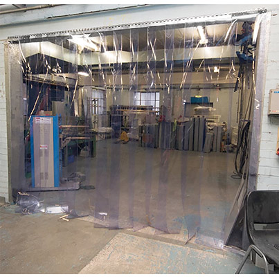 COBA Medium-Overlap PVC Strip Curtain Kit 4mm x 400mm per Square Metre