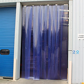 COBA Medium-Overlap Buffer PVC Strip Curtain Kit 3mm x 300mm per Square Metre