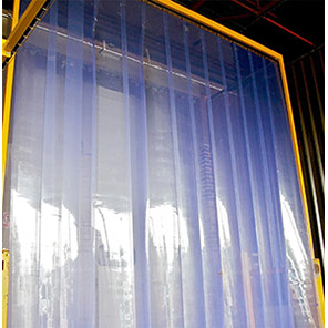 COBA Minimum-Overlap Polar PVC Strip Curtain Kit 3mm x 300mm per Square Metre