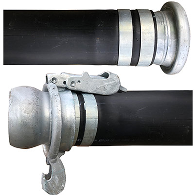 LDPE Poly Tube Hose with Lever Lock Couplings 6in x 6m
