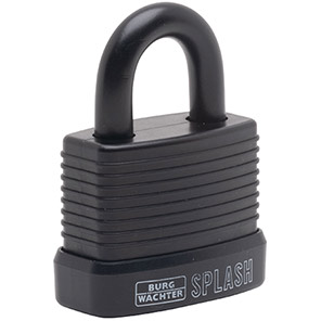 Burg-Wächter Splash Black Weather-Resistant Padlock