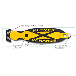 Klever XChange Yellow Box Cutter