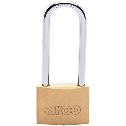 Arco Keyed-to-Differ 40mm Long-Shackle Brass Padlock