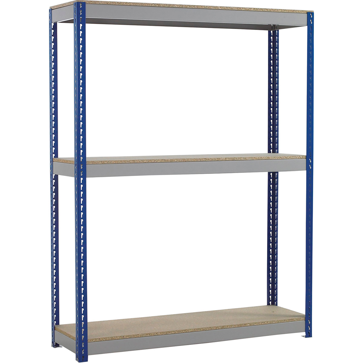 Link 51 Stockrax Blue HeavyDuty ThreeTier Shelving Unit 198cm x 150cm