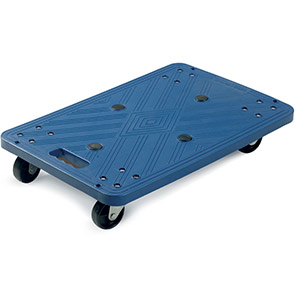 Barton Blue 100kg-Capacity Plastic Dolly