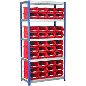 Barton Eco-Rax Red Bin Kit 1800mm x 900mm x 450mm