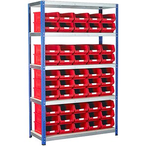 Barton Eco-Rax Red Bin Kit 1800mm x 1200mm x 450mm