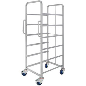 Barton Silver 6-Tier Euro Container Trolley