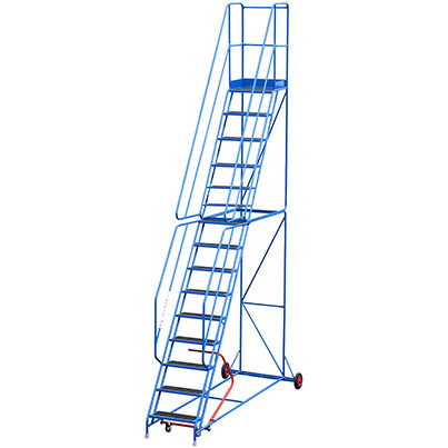 TB Davies 15-Tread Mobile Slip-Resistant Safety Steps