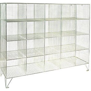 Link 51 20-Compartment Mesh Shelving Unit 1515mm x 457mm x 1370mm