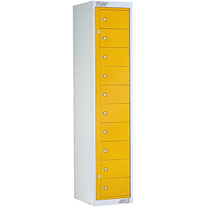Link 51 Yellow 10-Tier Garment Dispenser Locker 1800mm x 380mm x 450mm