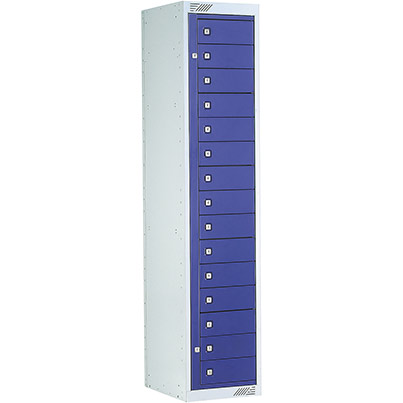 Link 51 Dark Blue 15-Tier Garment Dispenser Locker 1800mm x 380mm x 450mm