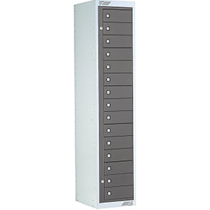 Link 51 Dark Grey 15-Tier Garment Dispenser Locker 1800mm x 380mm x 450mm