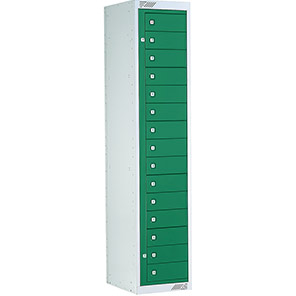 Link 51 Green 15-Tier Garment Dispenser Locker 1800mm x 380mm x 450mm