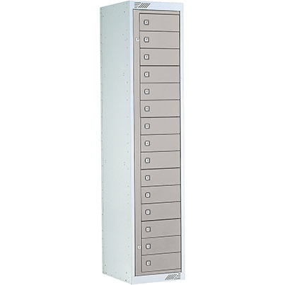 Link 51 Light Grey 15-Tier Garment Dispenser Locker 1800mm x 380mm x 450mm