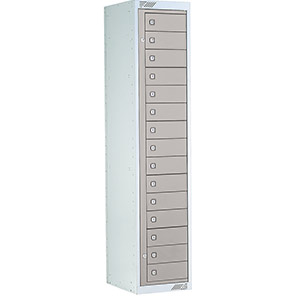Link 51 Light Grey 15-Tier Garment Dispenser Locker 1800mm x 380mm x 450mm