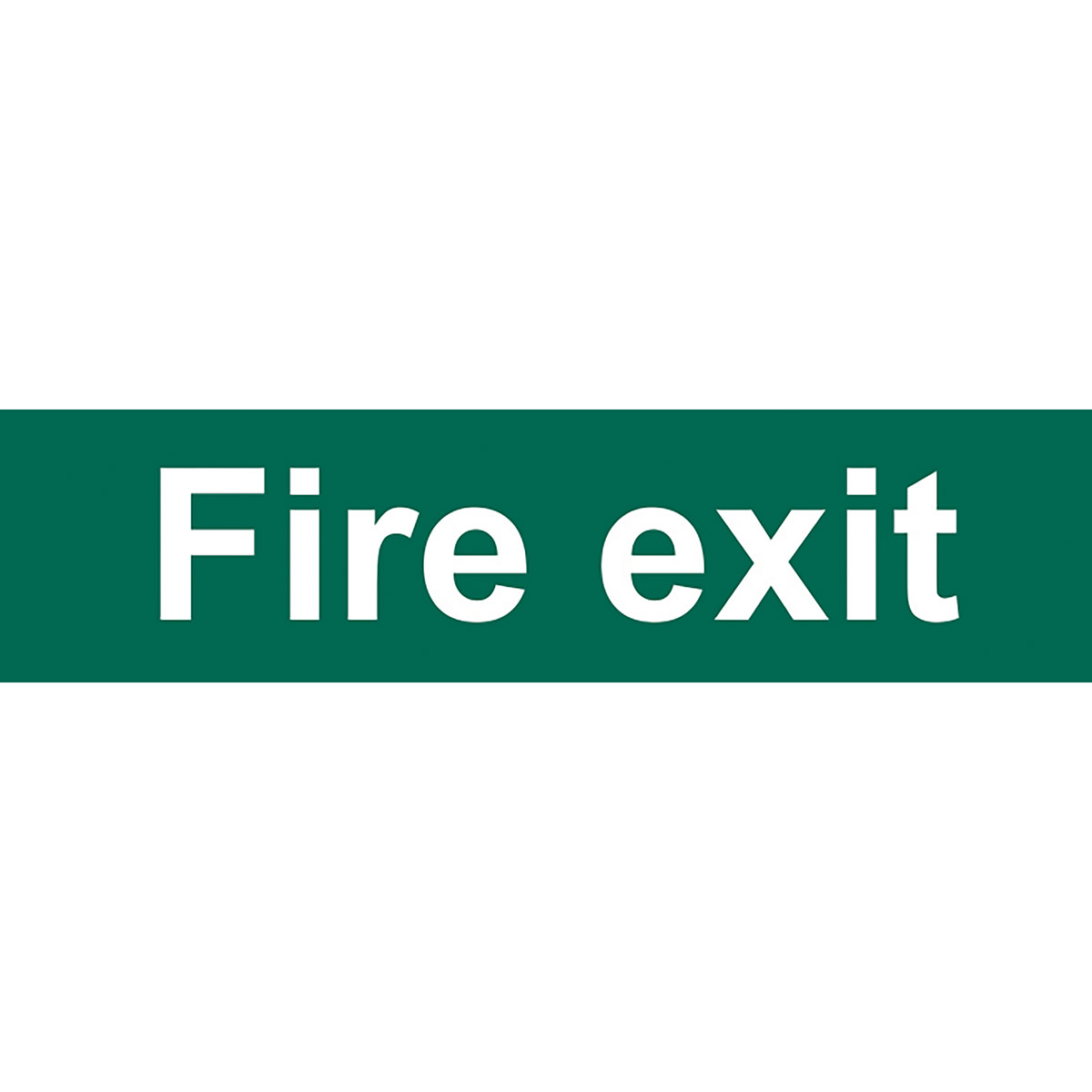 SelfAdhesive PVC "Fire Exit" Sign 200mm x 50mm Not Branded General Fire Exit Signs Arco