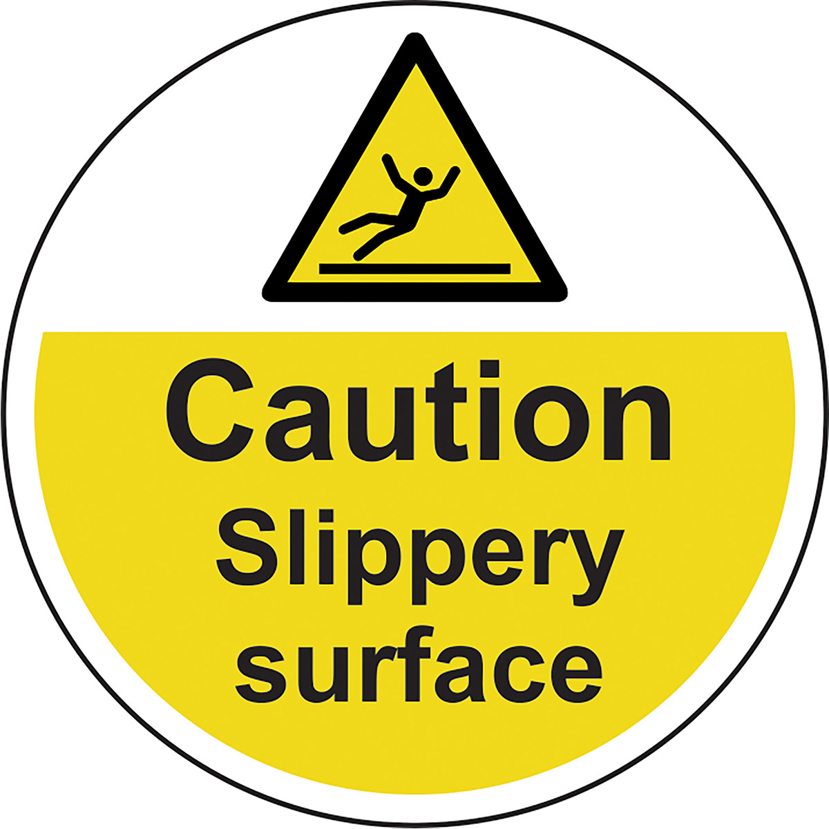 SlipResistant Laminate "Caution Slippery Surface" Floor Graphic 400mm