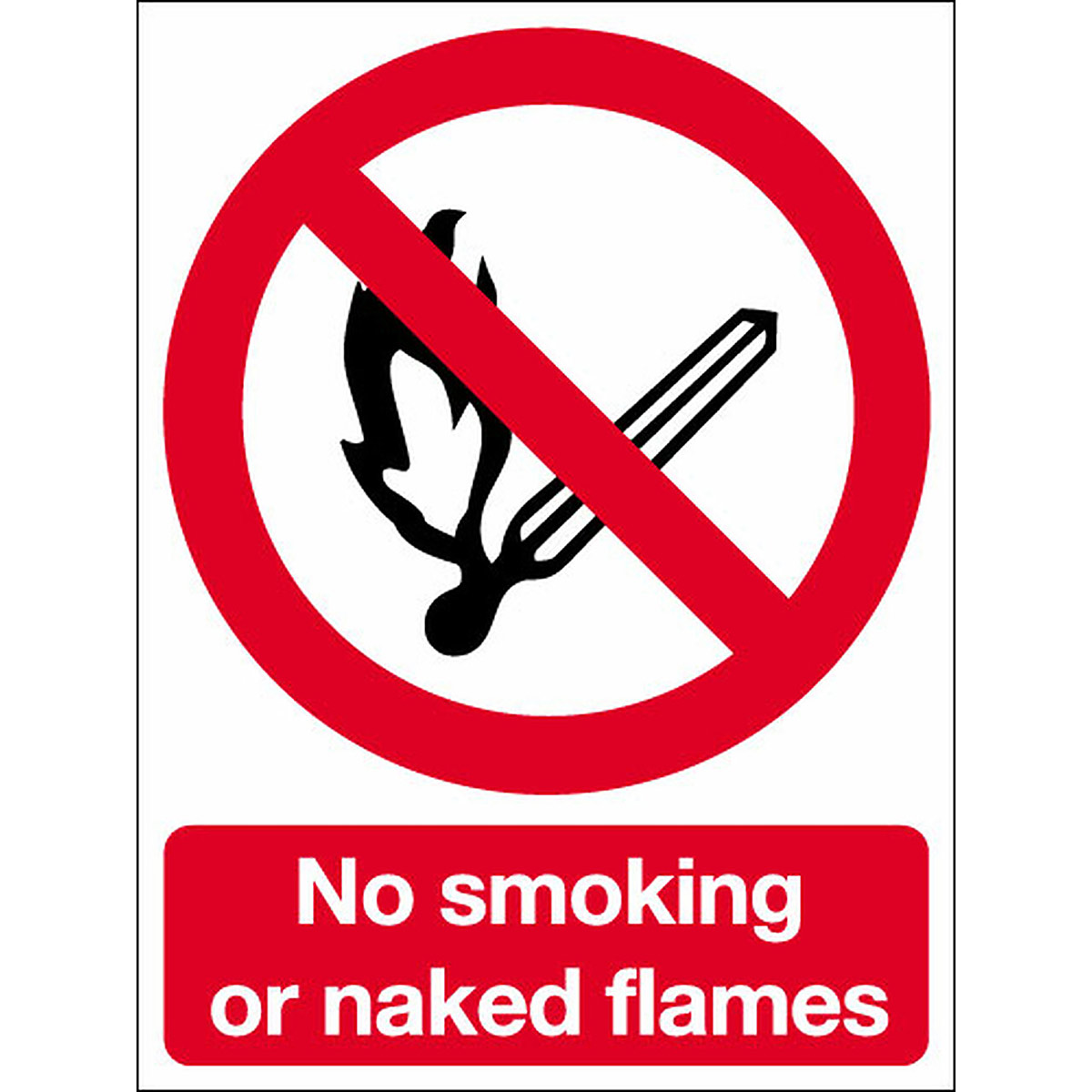 Caution: Battery Charging Area Forklift No Smoking Open Flame Landscape Wall Sign - View #8