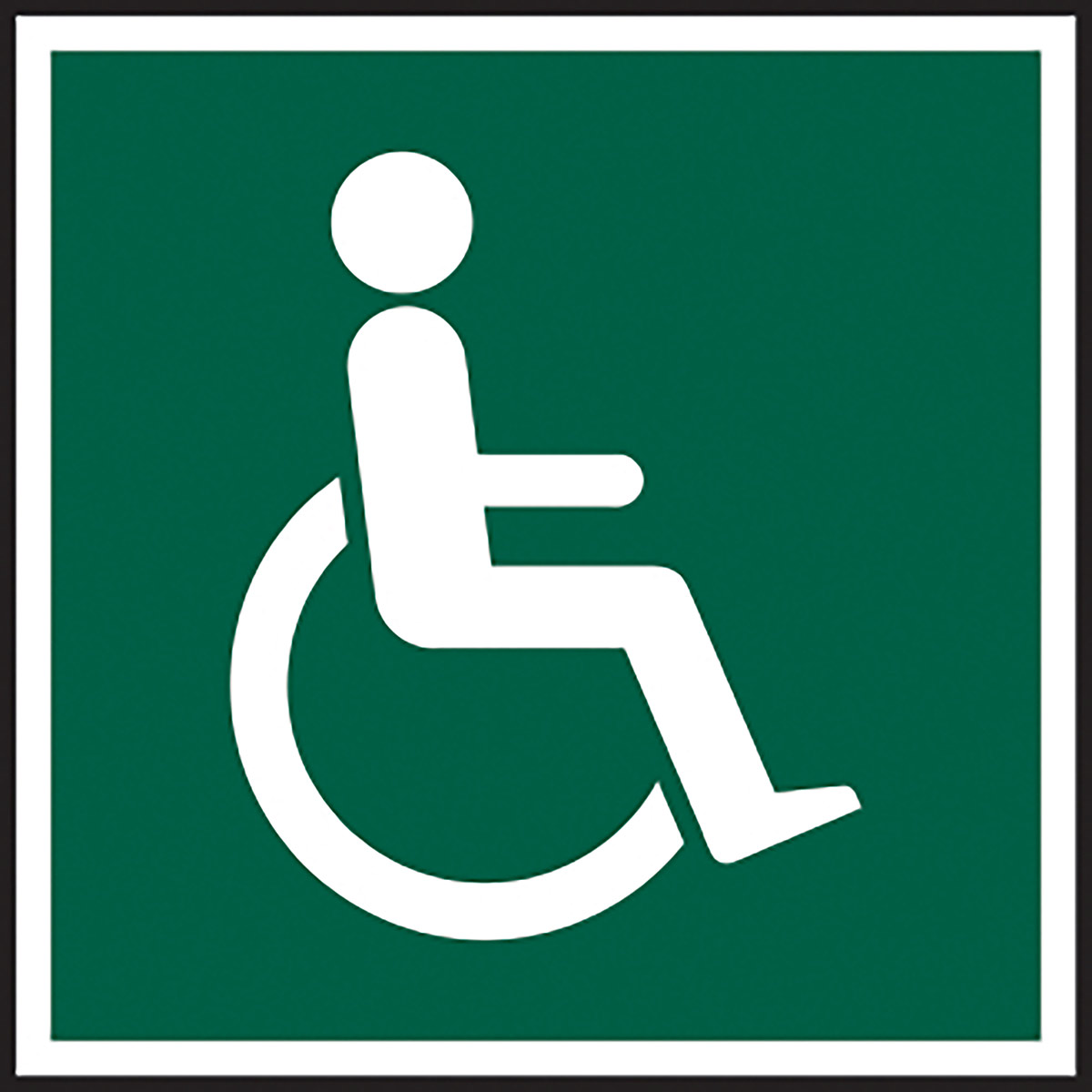 PVC Disabled Symbol Sign 200mm x 200mm | Spectrum Industrial | Fire ...