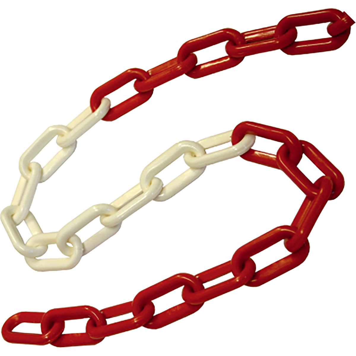 Spectrum Industrial Red/White 5m Plastic Chain Spectrum Industrial