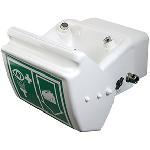Wall mounted ASA closed bowl eyewash