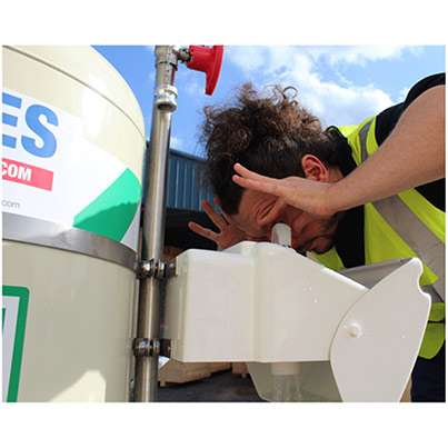 Mobile Seld-cont SS with eyewash - 114L