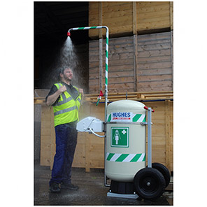 Mobile Seld-cont SS with eyewash - 114L