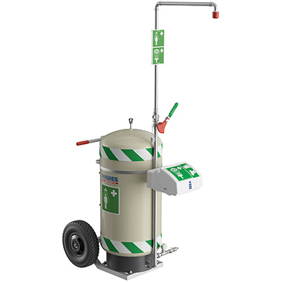 Mobile Seld-cont SS with eyewash - 114L