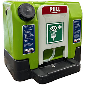 Hughes 45L Mobile Gravity-Fed Eye Wash with 230V Heated Jacket