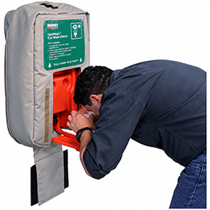 Hughes Optiwash ATEX 38L Wall-Mounted Gravity-Fed Eye Wash with Insulated Heated Jacket